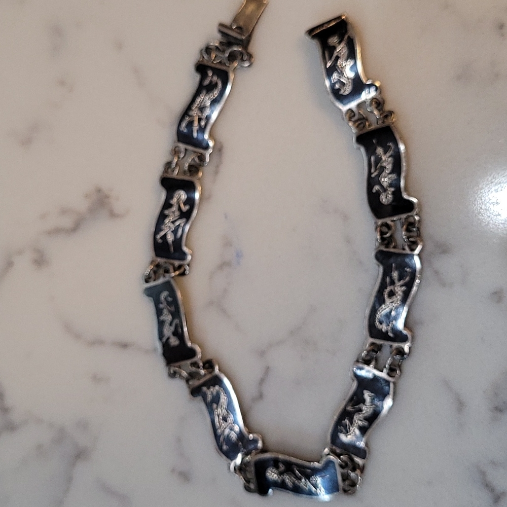 Vintage Siam Sterling Bracelet.
